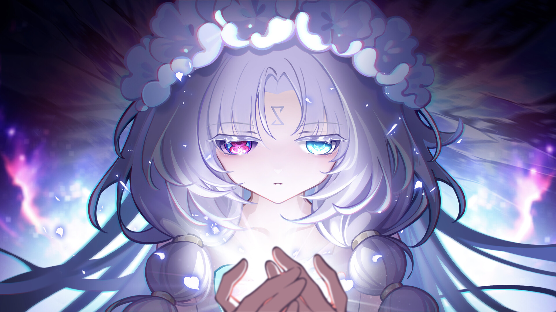Silver-haired heroine portrait from the official store screenshots